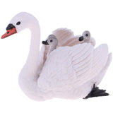 Maxbell Lifelike White Swan Model, Wild Animal Figurine, Kids Toy Desktop Ornaments - Aladdin Shoppers