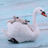 Maxbell Lifelike White Swan Model, Wild Animal Figurine, Kids Toy Desktop Ornaments - Aladdin Shoppers