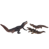 Maxbell 3pcs Realistic Crocodile Ornament Animal Figurine Sculpture for Garden - Aladdin Shoppers