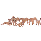 Maxbell 6x Solid Lion Model Animals Figures Realistic Large Wild Lion Animal Toys Set Figurines Hand Painting Jungle Animals Figures for Toddler Kids - Aladdin Shoppers