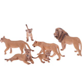 Maxbell 6x Solid Lion Model Animals Figures Realistic Large Wild Lion Animal Toys Set Figurines Hand Painting Jungle Animals Figures for Toddler Kids - Aladdin Shoppers