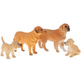 Maxbell 4pcs Lifelike Dog Model, Pet Animal Figurines, Kids Toy Desktop Ornaments - Aladdin Shoppers