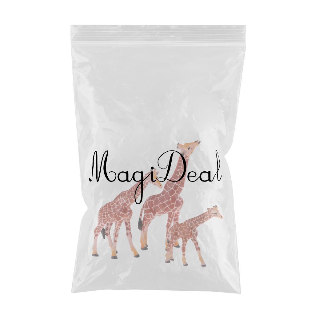 Maxbell Maxbell Model Simulation Giraffe Figure Toy Playset Include Giraffe Mother,Giraffe Dad and Giraffe Baby