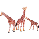 Maxbell Model Simulation Giraffe Figure Toy Playset Include Giraffe Mother,Giraffe Dad and Giraffe Baby - Aladdin Shoppers