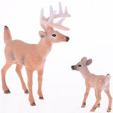 Maxbell 1.77-4.13 inch Height Whitetail Deer, High Simulation Plastic Animal Figurine for Collection Decoration Home - Aladdin Shoppers