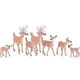 Maxbell 1.77-4.13 inch Height Whitetail Deer, High Simulation Plastic Animal Figurine for Collection Decoration Home - Aladdin Shoppers
