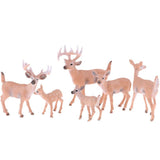Maxbell 1.77-4.13 inch Height Whitetail Deer, High Simulation Plastic Animal Figurine for Collection Decoration Home - Aladdin Shoppers