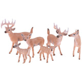 Maxbell 1.77-4.13 inch Height Whitetail Deer, High Simulation Plastic Animal Figurine for Collection Decoration Home - Aladdin Shoppers