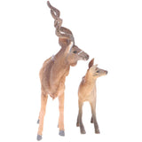 Maxbell 2pcs Mini Antelope Model, Lifelike Wild Animal Figurines, Kids Toy Desktop Ornaments - Aladdin Shoppers