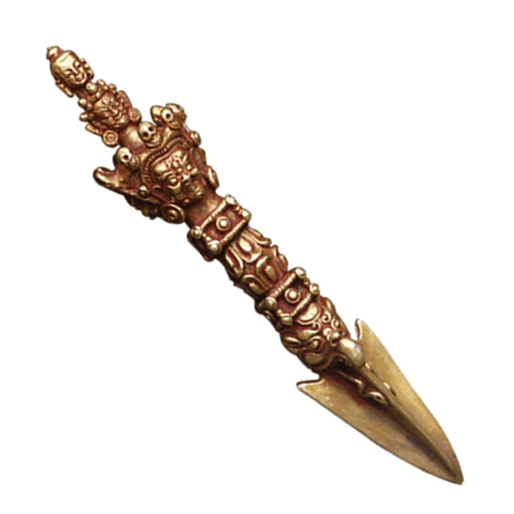Maxbell Maxbell Handcraft Brass Buddhist Dorje Vajra Ming Wang Pestle Indoor Home Decoration