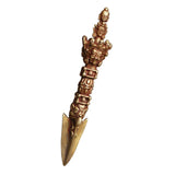 Handcraft Brass Buddhist Dorje Vajra Ming Wang Pestle Indoor Home Decoration - Aladdin Shoppers