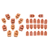 Maxbell 5x20 Pcs Mini Boat Resin Microlandschaft Resin Decoration Doll House Crafts S