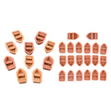 Maxbell 4x20 Pcs Mini Boat Resin Microlandschaft Resin Decoration Doll House Crafts S