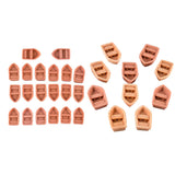 Maxbell 5x20 Pcs Mini Boat Resin Microlandschaft Resin Decoration Doll House Crafts S