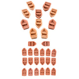 Maxbell 5x20 Pcs Mini Boat Resin Microlandschaft Resin Decoration Doll House Crafts S