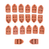 Maxbell 5x20 Pcs Mini Boat Resin Microlandschaft Resin Decoration Doll House Crafts S