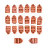 Maxbell 4x20 Pcs Mini Boat Resin Microlandschaft Resin Decoration Doll House Crafts S