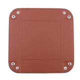 Maxbell 2pcs Leather Quadrangle Board Game Dice Storage Collapsible Desktop Storage