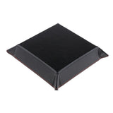 Maxbell 2pcs Leather Quadrangle Board Game Dice Storage Collapsible Desktop Storage