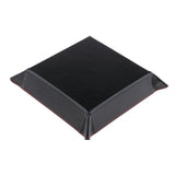 Maxbell 2pcs Quadrangle Board Game Dice Storage Home Desktop Storage Red & Black