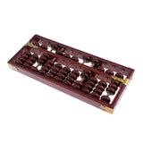 Maxbell Maxbell Mini Vintage Chinese Wooden Abacus Arithmetic 11 Digits Calculating Tool Red