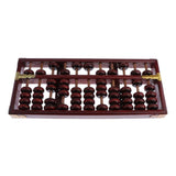 Maxbell Maxbell Mini Vintage Chinese Wooden Abacus Arithmetic 11 Digits Calculating Tool Red