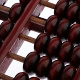 Maxbell Maxbell Mini Vintage Chinese Wooden Abacus Arithmetic 11 Digits Calculating Tool Red