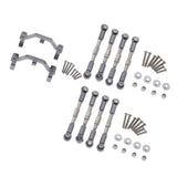 Maxbell RC Car Metal Steering Pull Rod Seat Mount Sets for WPL Pickup Semi-pickup