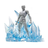 Maxbell 2xAction Figure Effects Ice Display Stand for DIY Dolls Accessories