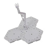 Maxbell Action Figure Stand Bracket for 1/144 HG RG 1/100 MG   Models White