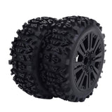 6xRC Car Wheel Rim Tyres 1/8 RC Truggy Truck Accessory Climbing Rock Crawler