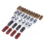 Maxbell 2x30pcs Painted Model Cars Building Train Layout N Scale 1:150