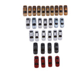 Maxbell 2x30pcs Painted Model Cars Building Train Layout N Scale 1:150