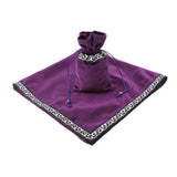 6Pieces Tarot Card Table Cloth Tapestry Board Game Divination Wicca Bag