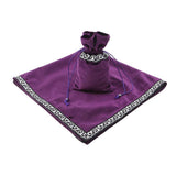 6Pieces Tarot Card Table Cloth Tapestry Board Game Divination Wicca Bag