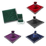 6Pieces Tarot Card Table Cloth Tapestry Board Game Divination Wicca Bag