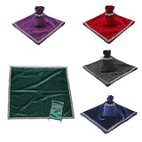 6Pieces Tarot Card Table Cloth Tapestry Board Game Divination Wicca Bag
