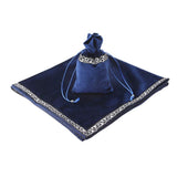 6Pieces Tarot Card Table Cloth Tapestry Board Game Divination Wicca Bag