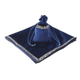 6Pieces Tarot Card Table Cloth Tapestry Board Game Divination Wicca Bag