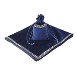 6Pieces Tarot Card Table Cloth Tapestry Board Game Divination Wicca Bag