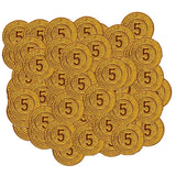 Maxbell 100 Pcs Plastic Pirate Treasure Coins Loot Party Fillers Kids Toy Golden