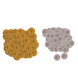 Maxbell 100 Pcs Plastic Pirate Treasure Coins Loot Party Fillers Kids Toy Golden