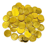 Maxbell 100 Pcs Plastic Pirate Gold Toy Coins for Birthday Party Favors Props Craft