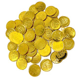 Maxbell 100 Pcs Plastic Pirate Gold Toy Coins for Birthday Party Favors Props Craft