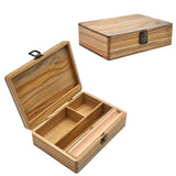 Maxbell Wood Case Cigarette Rolling Tray Paper Storage Tobacco and Herb Organizer