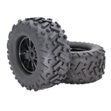 Maxbell 8Pcs 17mm Wheel Rim Tire Tyres 170mm for 1/8 RC  RC Monster Trucks