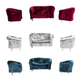 Maxbell Dolls House Miniature Furniture 1/30 Double Sofa Couch for Hot Toys Red