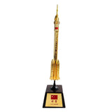 Maxbell Diecast 1:220 Alloy Rocket Model Chinese Long March 2 CZ-2 Rocket Launch Toy
