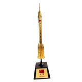 Maxbell Diecast 1:220 Alloy Rocket Model Chinese Long March 2 CZ-2 Rocket Launch Toy