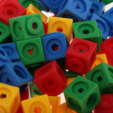 Maxbell 200x Early Education Baby Gifts  Math Link Cubes 4-Color